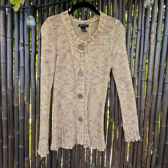 BCBGMaxAzria Sweaters - Vintage Cardigan Sweater BCBG MaxAzria • Wood Buttons